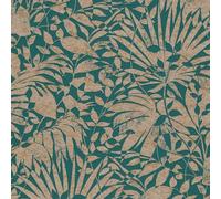 AS Creation Battle of Style Foliage Green Copper Wallpaper 38831-1 - Leaves
