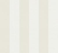 Livingwalls Wallpaper DESIGNDROP - precovered Non-Woven Wallpaper Stripes in Beige, White - 10,05m x 0,53m - Stripe Wallpaper Country House for Various Rooms - 787217