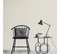 As Creation Bjorn Beige, Grey & Orange Geometric Textured Wallpaper