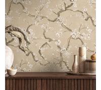 As Creation Blossom Flowers Beige Wallpaper 78199-2