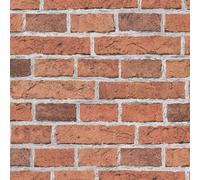 AS Creation Brick Textured Wallpaper in Red AS Creation Red