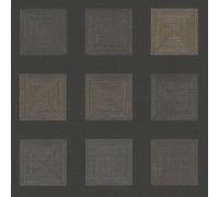 As Creation Bricoflor Black Geometric Wallpaper Self Adhesive Washable Removeable Non Woven Wallpaper Ideal For Living Room 10.05 X 0.53 M