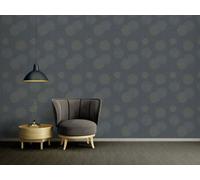 As Creation Bricoflor Black Grey Floral Design Graphics Abstract Wallpaper Non-Woven Strippable Washable 10.05 X 0.53 M