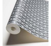 As Creation Bricoflor Black Modern Dark Wallpaper With Graphic Pattern Wallpaper In Deep Colour With Urban Feel Dark Charcoal 10.05 X 0.53 M