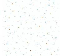 As Creation Bricoflor Blue Orange Yellow White Non-Woven Polka Dot Wallpaper Colourful 10.05 X 0.53 M