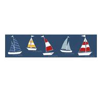 As Creation Bricoflor Boat Wallpaper Border Nautical Wallpaper Border Self Adhesive Non Woven Wallpaper Border 5.00 X 0.155 M