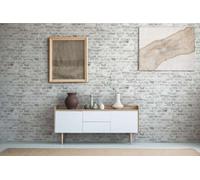 As Creation Bricoflor Brick Wallpaper Dark And Goose Grey Modern Non-Woven Wallpaper In Faux Brickwork Wallpaper 10,05 X 0,53 M