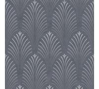 As Creation Bricoflor Contemporary Eccentric Wallpaper With Abstract Leaf Design Modern Geometric Grey Wallpaper 10.05 X 0.53 M