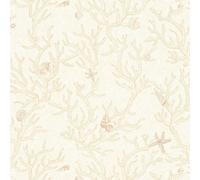 As Creation Bricoflor Cream Baroque Wallpaper Metallic Wallpaper For Hallway In Beige And Cream Metallic Non Woven Wallpaper 10.05 X 0.70 M
