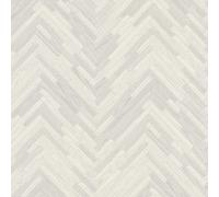 As Creation Bricoflor Cream Silver Greek Key Herringbone Effect Wallpaper Non-Woven Vinyl Scrubbable Wallpaper 10.05 X 0.70 M