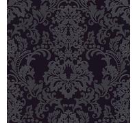 As Creation Bricoflor Damask Wallpaper Black Baroque Wallpaper Victorian Wallpaper With Floral Patterns For Bedrooms 10.05 X 0.53 M