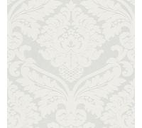 As Creation Bricoflor Damask Wallpaper Grey And White Flocked Wallpaper With Floral Patterns Baroque Wallpaper Perfect 10.05 X 0.53 M