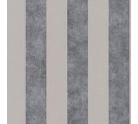 As Creation Bricoflor Dark Grey And Beige Striped Wallpaper In Vintage Look Thick Striped 10.05 X 0.53 M
