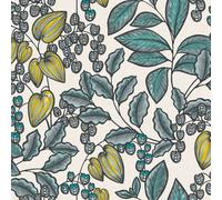 As Creation Bricoflor Distinctive Wallpaper For Hallway White Wallpaper With Green And Blue Floral Pattern Washable Wallpaper 10.05 X 0.53 M