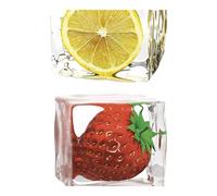 As Creation Bricoflor Fruit Icecubes Strawberry Lemon Wallpaper Panel Self Adhesive Vinyl Washable Wallpaper Panel 2.50 X 0.35 M