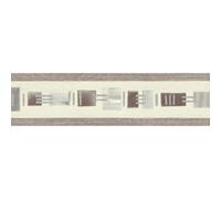 As Creation Bricoflor Geometric Wallpaper Border In Brown And Silver Chocolate Brown And Silver Patterned 5.00 X 0.13 M