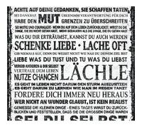 As Creation Bricoflor German Writing Quotes Text Black White Wallpaper Panel Self Adhesive Vinyl Washable Wallpaper 2.50 X 0.35 M