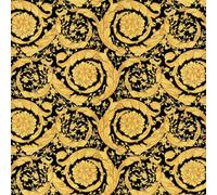 As Creation Bricoflor Gold And Black Flower Baroque Effect Wallpaper Non-Woven Vinyl Wallpaper 10.05 X 0.70 M