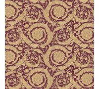 As Creation Bricoflor Gold And Red Floral Damask Wallpaper Straight Match 32Cm Non-Woven Wallpaper 10.05 X 0.70 M