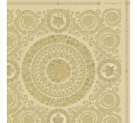 As Creation Bricoflor Gold Tile Baroque Effect Heritage Satin Wallpaper Non-Woven Vinyl Wallpaper 10.05 X 0.70 M