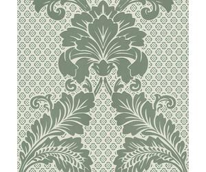 As Creation Bricoflor Green And White Leaf Design Wallpaper Abstract Design Traditional Damask Green And White Wallpaper 10.05 X 0.52 M