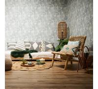 As Creation Bricoflor Green Beige Tropical Wallpaper Forest Nature Palm Tree Leaf Wallpaper Wallpaper 10.05 X 0.53 M