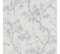 As Creation Bricoflor Grey White Nature Textured Wallpaper Light Floral Modern Stylish Wallpaper Recommended 10.05 X 0.53 M