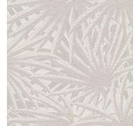 As Creation Bricoflor Neutral Design Wallpaper In Grey White Modern Palm Tree Leaf Pattern Wallpaper 10.05 X 0.53 M