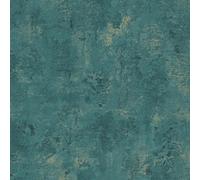 Non-woven wallpaper AS Creation petrol gold plaster look 38823-5 (4,07£/1qm)