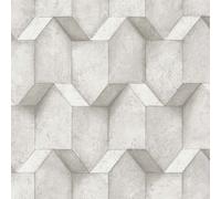 Non-woven wallpaper A.S. Creation gray graphic plaster look 38827-4 (4,26£/1qm)