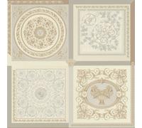 Versace Home designer wallpaper pearl grey tiles baroque 38704-2 (8,64£/1qm)
