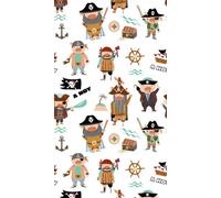 Livingwalls Non-Woven Wallpaper - Pirate Wallpaper in Cream, Brown and Pink - Wall Wallpaper for Various Rooms - XXL Wall Picture 2.80 m x 1.59 m