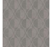 As Creation Bricoflor Non-Woven Wallpaper, Art Déco Wallpaper, Geometric In Grey, Black, Anthracite - 10,05 X 0,53 M