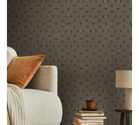 As Creation Bricoflor Non-Woven Wallpaper, Art Déco Wallpaper In Black - 10,05 X 0,53 M