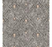 As Creation Bricoflor Non-Woven Wallpaper, Art Déco Wallpaper In Grey, Black, Anthracite - 10,05 X 0,53 M