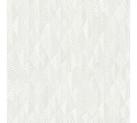 As Creation Bricoflor Non-Woven Wallpaper, Art Déco Wallpaper, Modern, Geometric, Scandinavian In White - 10,05 X 0,53 M