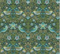As Creation Bricoflor Non-Woven Wallpaper, Bird Wallpaper In Green - 10,05 X 0,53 M