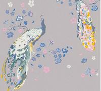 As Creation Bricoflor Non-Woven Wallpaper, Bird Wallpaper In Grey - 10,05 X 0,53 M
