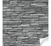 As Creation Bricoflor Non-Woven Wallpaper, Brick & Stone Wallpaper In Grey - 8,40 X 0,53 M