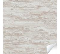 As Creation Bricoflor Non-Woven Wallpaper, Brick & Stone Wallpaper In White - 8,40 X 0,53 M