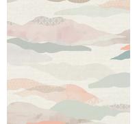 As Creation Bricoflor Non-Woven Wallpaper, Chinoiserie Wallpaper, Modern, Scandinavian In Beige, Grey, Pink, White - 10,05 X 0,53 M