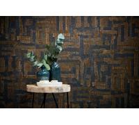 As Creation Bricoflor Non-Woven Wallpaper, Chinoiserie Wallpaper, Pattern, Oriental In Brown, Grey, Black, Anthracite - 10,05 X 0,53 M