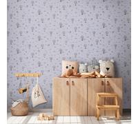 As Creation Bricoflor Non-Woven Wallpaper, Cloud Wallpaper In Grey - 10,05 X 0,53 M