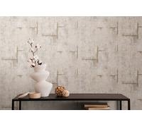 As Creation Bricoflor Non-Woven Wallpaper, Concrete Wallpaper In Beige, Grey, Taupe - 10,05 X 0,53 M