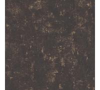 Non-woven wallpaper plain concrete look black gold metallic 3951-15 (3,26£/1qm)