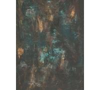 As Creation Bricoflor Non-Woven Wallpaper, Concrete Wallpaper In Orange, Terracotta, Black, Turquoise - 2,80 X 2,12 M