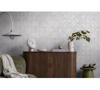 As Creation Bricoflor Non-Woven Wallpaper, Damask Wallpaper In Grey, Silver - 10,05 X 0,53 M