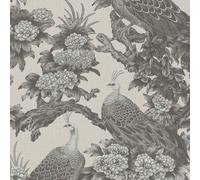 As Creation Bricoflor Non-Woven Wallpaper, Floral Wallpaper, Chinoiserie, Country, Luxury In Beige, Cream, Grey - 10,05 X 0,53 M
