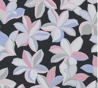 As Creation Bricoflor Non-Woven Wallpaper, Floral Wallpaper In Black - 10,05 X 0,53 M