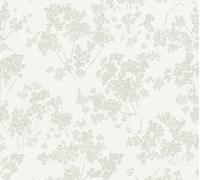 As Creation Bricoflor Non-Woven Wallpaper, Floral Wallpaper In Grey, Green, White - 10,05 X 0,53 M